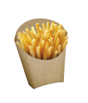 Embalagem Batata Frita 10x9,5x3,8cm em Papel Cartão Supremo 250g