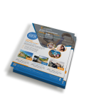 Panfletos 10x21cm em Couchê 115g