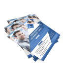 Panfletos 10x21cm em Couchê 115g